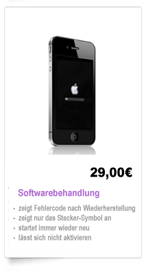 iPhone 4 Softwarebehandlung Reparatur Berlin, Wechsel